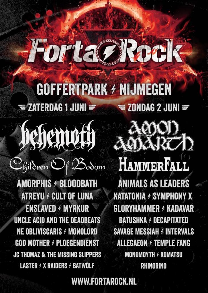 Programma FortaRock compleet en tijdschema's bekend