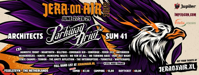 Parkway Drive naar Jera On Air