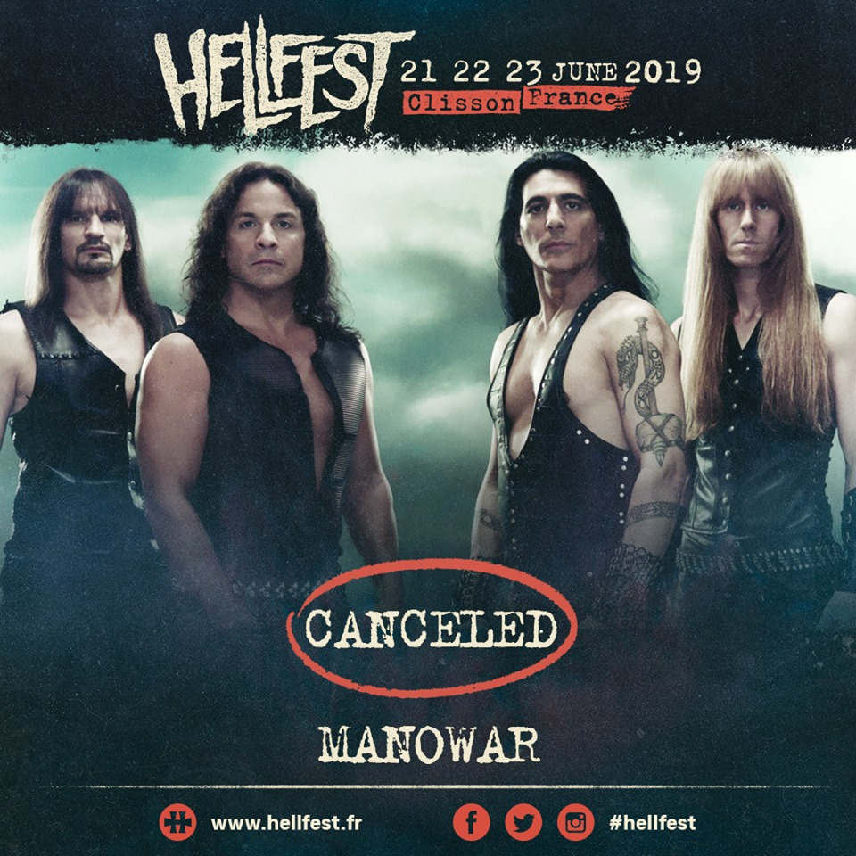 Manowar op Hellfest: CANCELLED + update