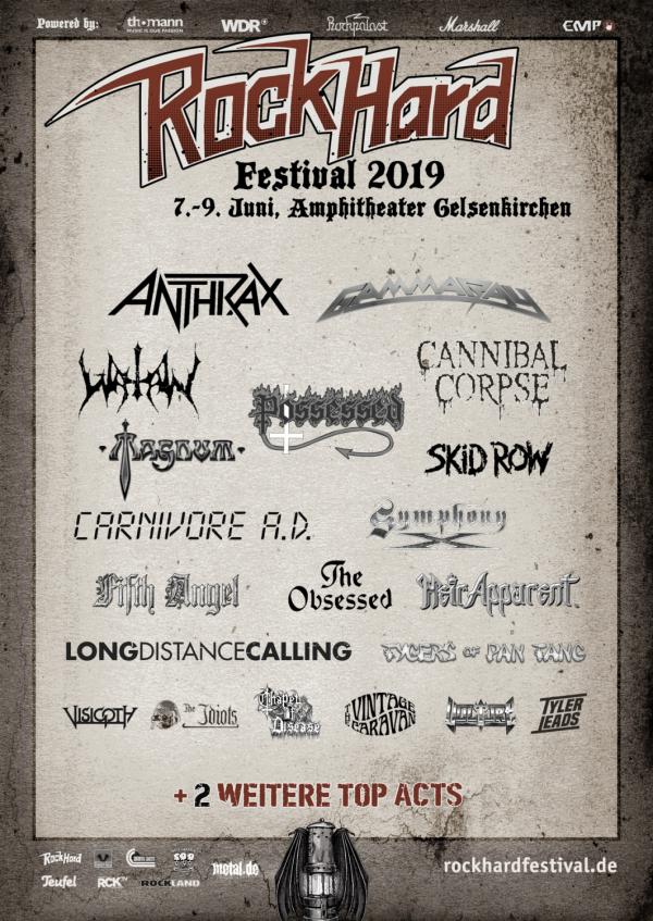 Drie nieuwe namen voor Rock Hard festival