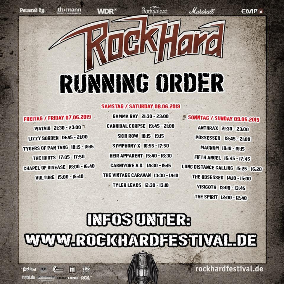 Tijdschema Rock Hard festival bekend