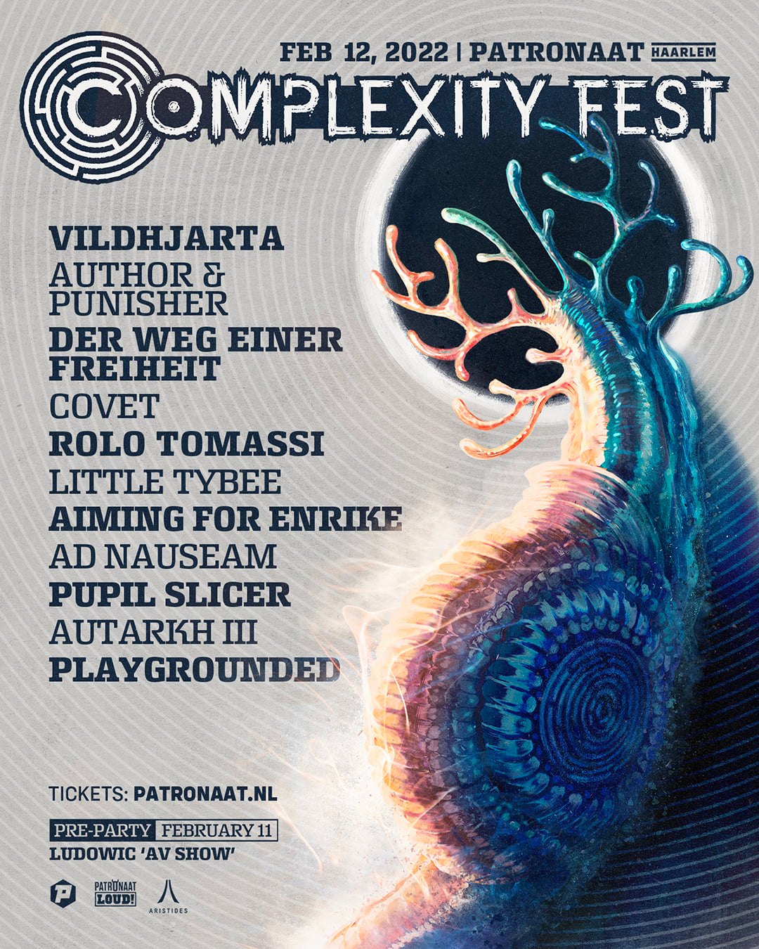 Drie bands toegevoegd aan Complexity-affiche