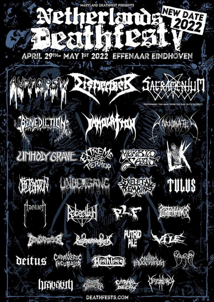 Netherlands Deathfest verplaatst naar volgend jaar