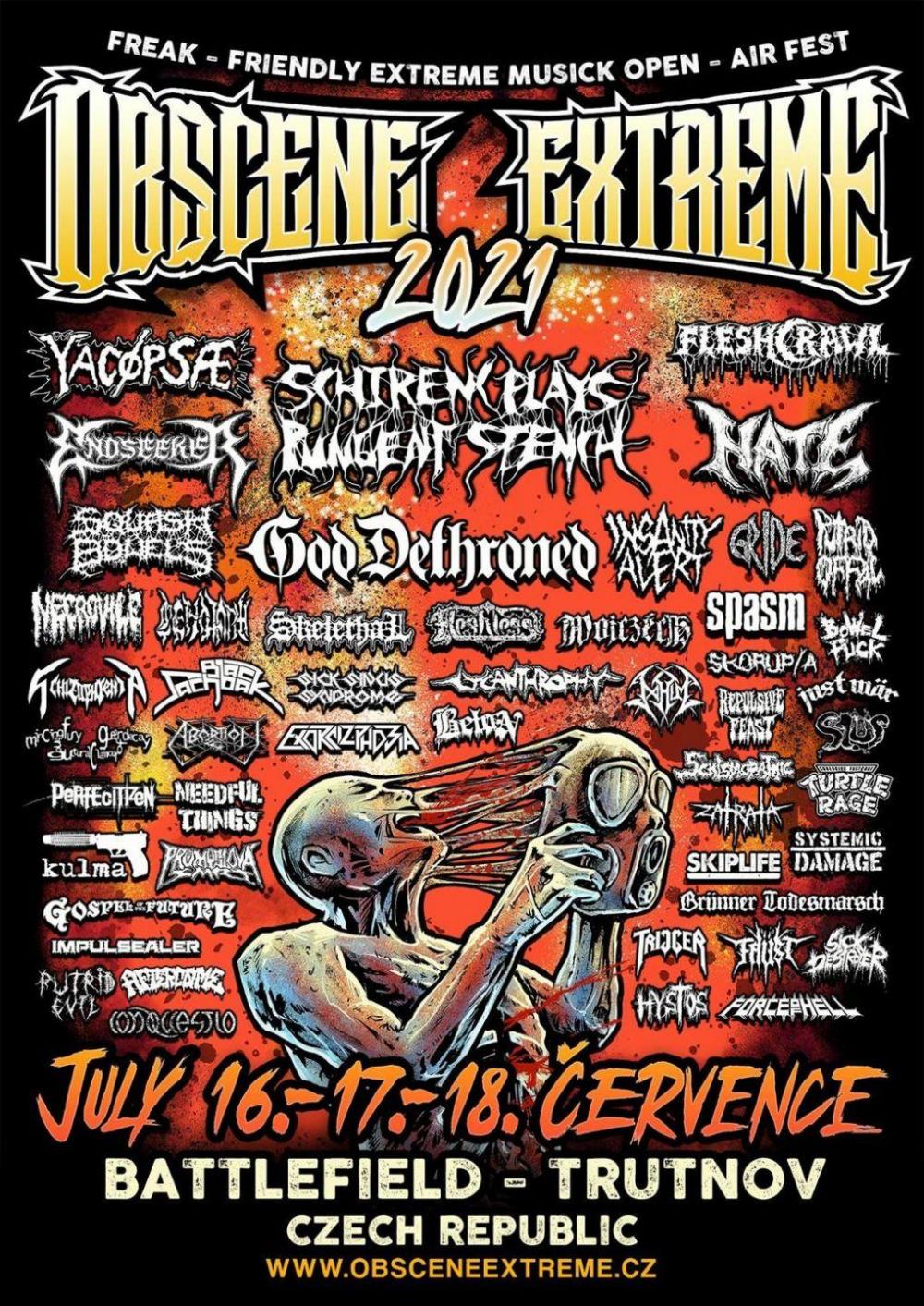 Line-up voor Obscene Extreme compleet