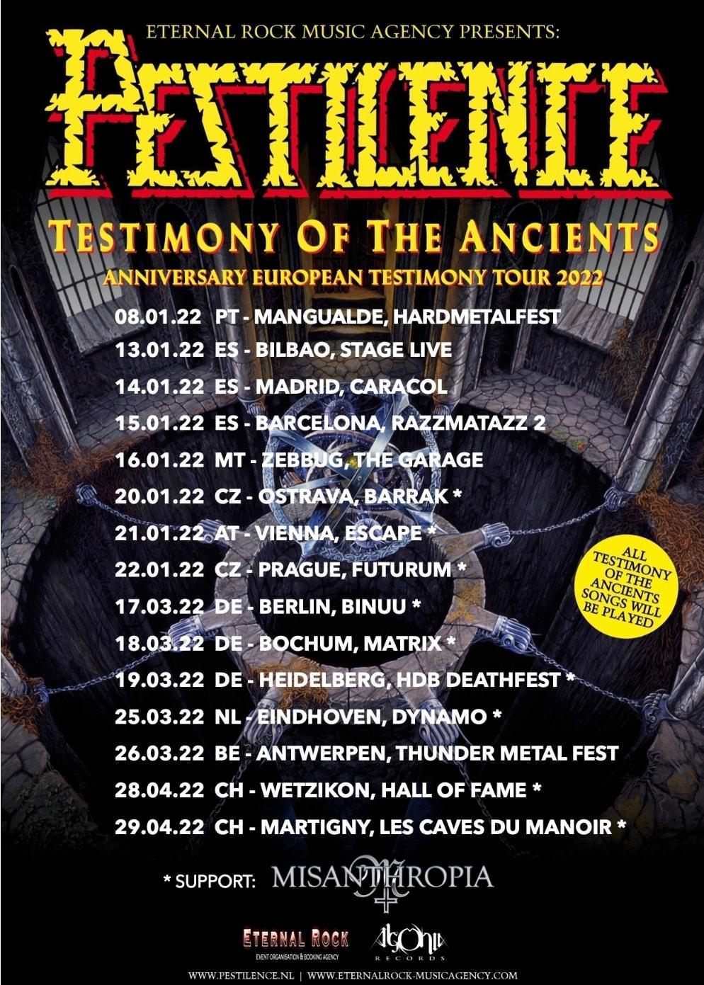 Pestilence viert dertigjarig jubileum van derde album met tour