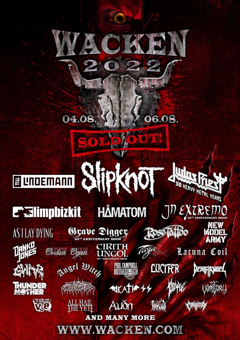 Wacken Open Air 2022 uitverkocht