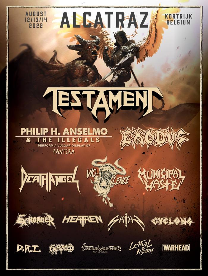 Alcatraz voegt 15 (thrash)bands aan line-up toe