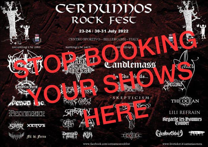 Cernunnos Rock Festival op losse schroeven