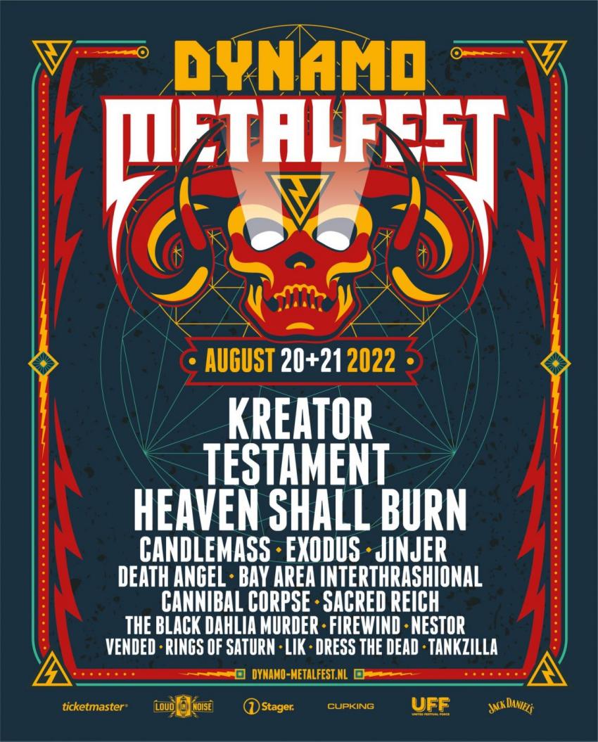 De laatste twee namen voor Dynamo Metalfest
