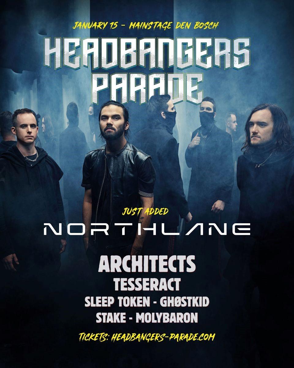 Northlane toegevoegd aan line-up Headbangers Parade