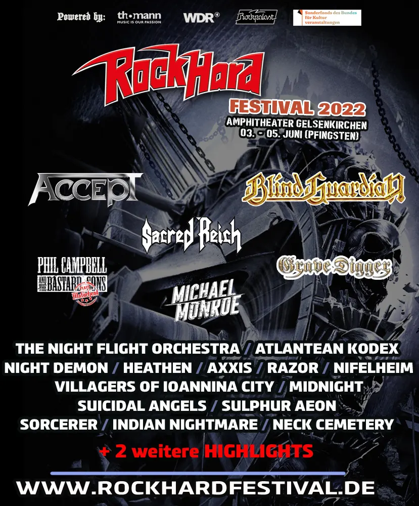 Blind Guardian headliner Rock Hard Festival