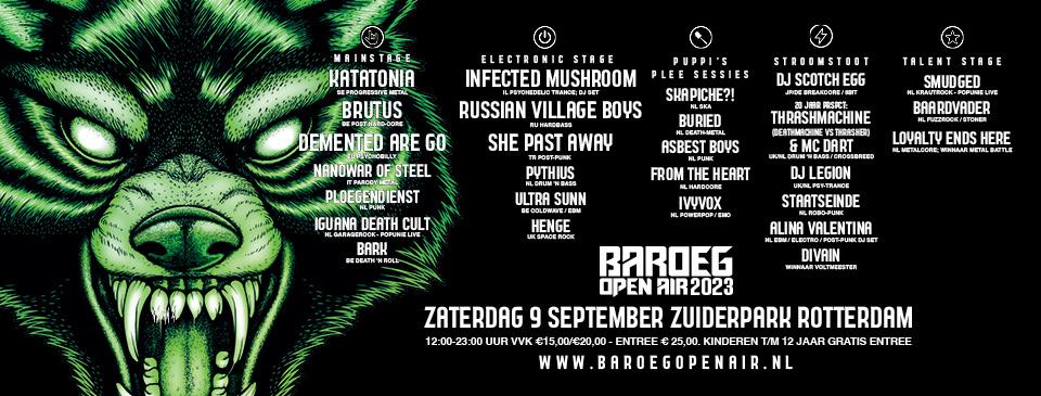 Line-up Baroeg Open Air compleet