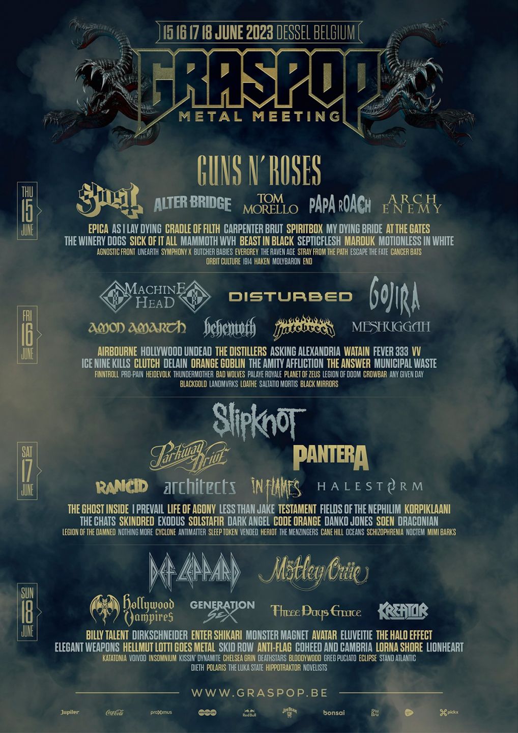 Machine Head laatste hoofdact voor Graspop
