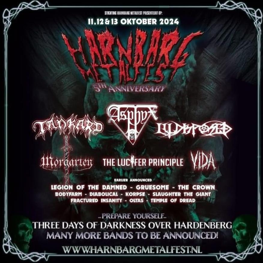 Zes nieuwe namen voor Harnbarg Metalfest