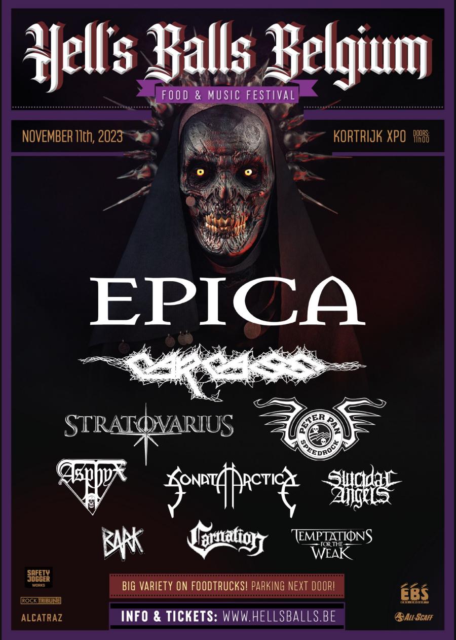 Epica en Carcass op Hell's Balls Belgium