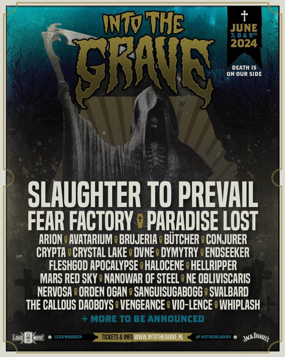 Fear Factory en Paradise Lost headliners Into The Grave