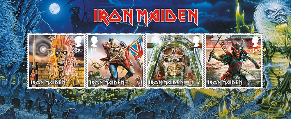Iron Maiden krijgt eigen postzegels
