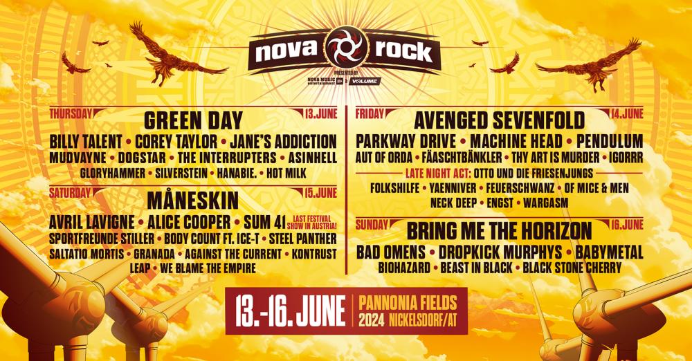 Nova Rock maakt headliners en nog ruim veertig namen bekend