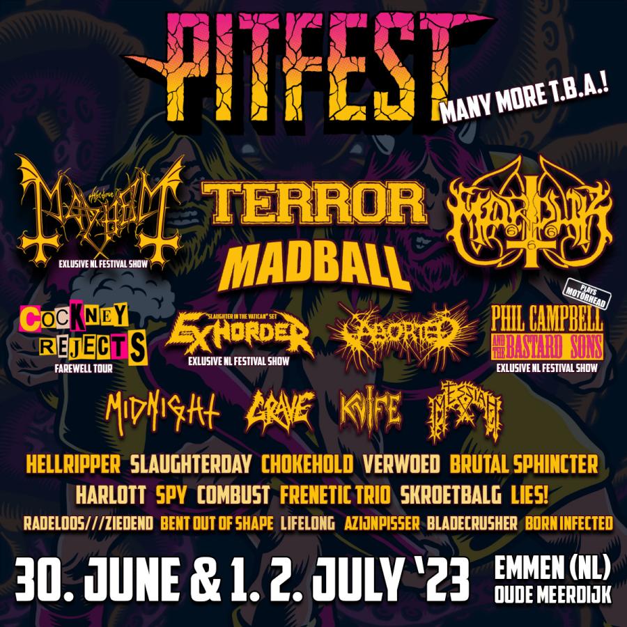 Negen nieuwe namen voor Pitfest