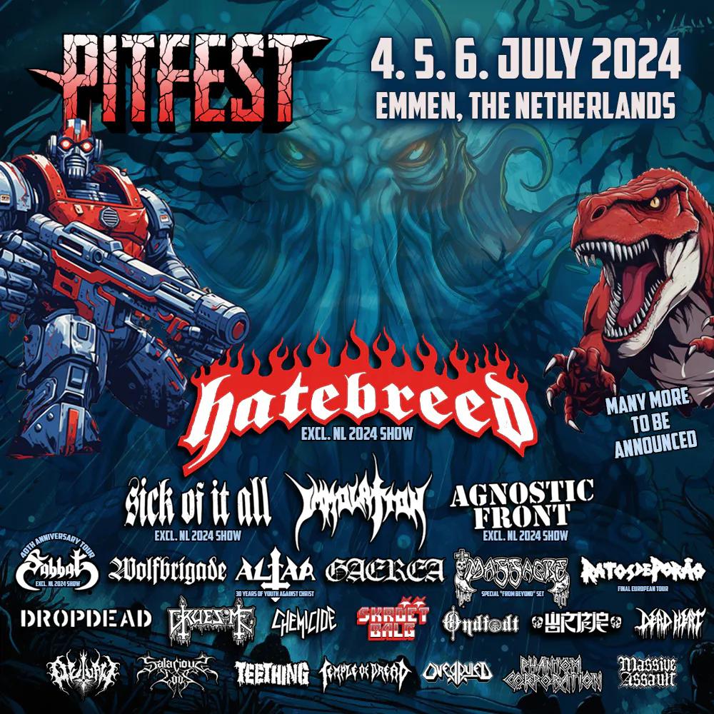 Pitfest bevestigt zes nieuwe bands, waaronder de godfathers of hardcore