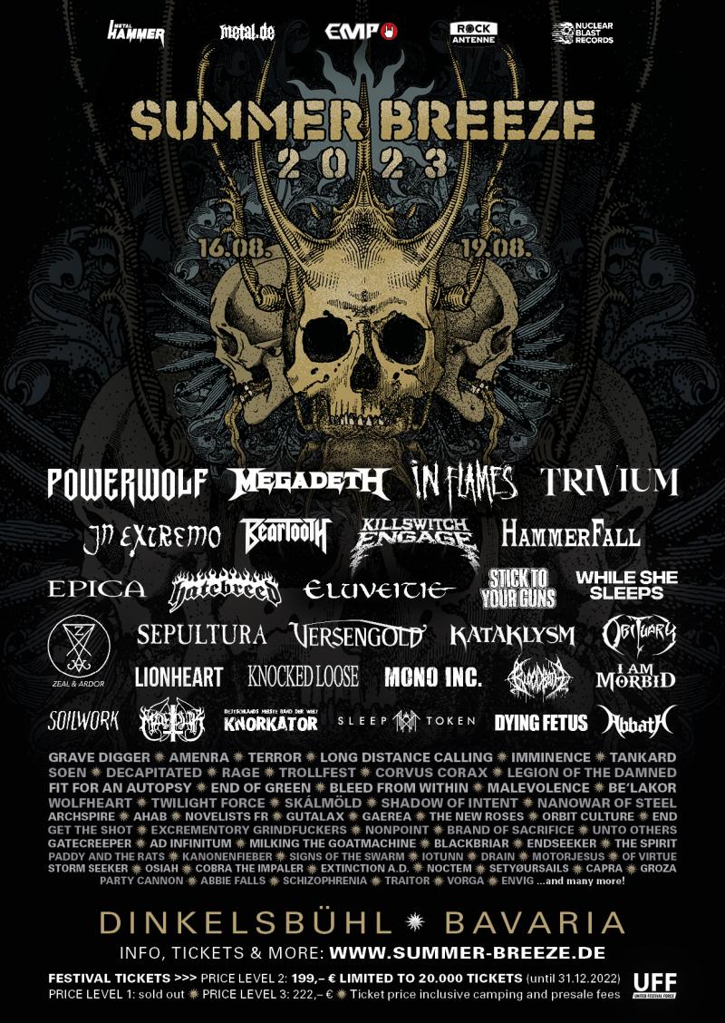 Ruim vijftig nieuwe namen voor Summer Breeze