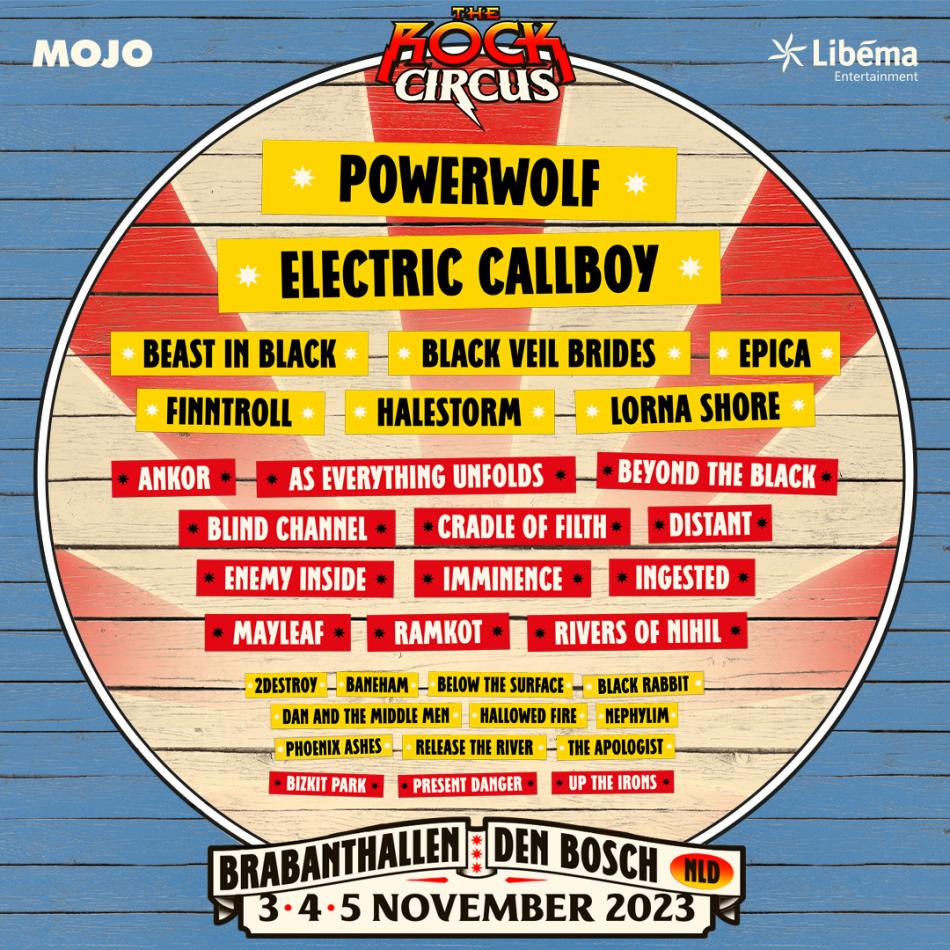 Weer zeven nieuwe namen voor The Rock Circus