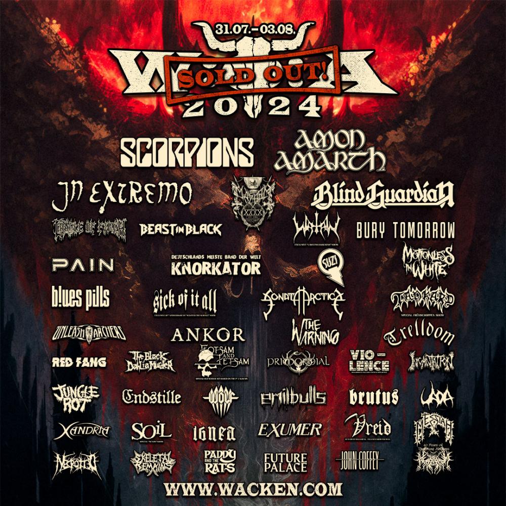 Vijf nieuwe namen voor Wacken Open Air