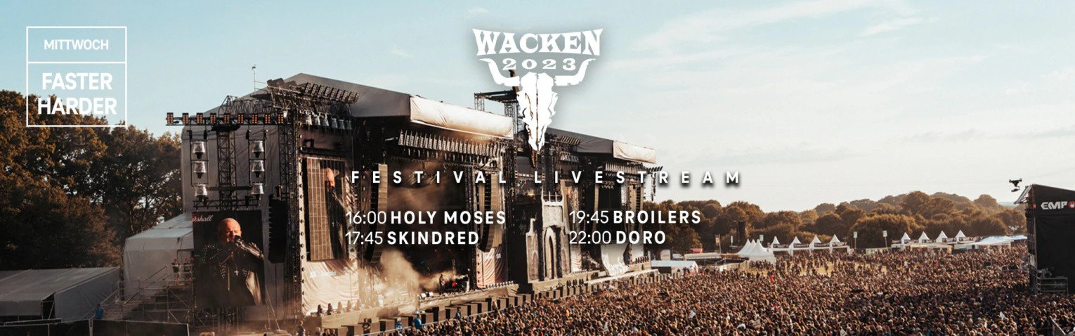 Wacken-livestream met Doro (onder voorbehoud)