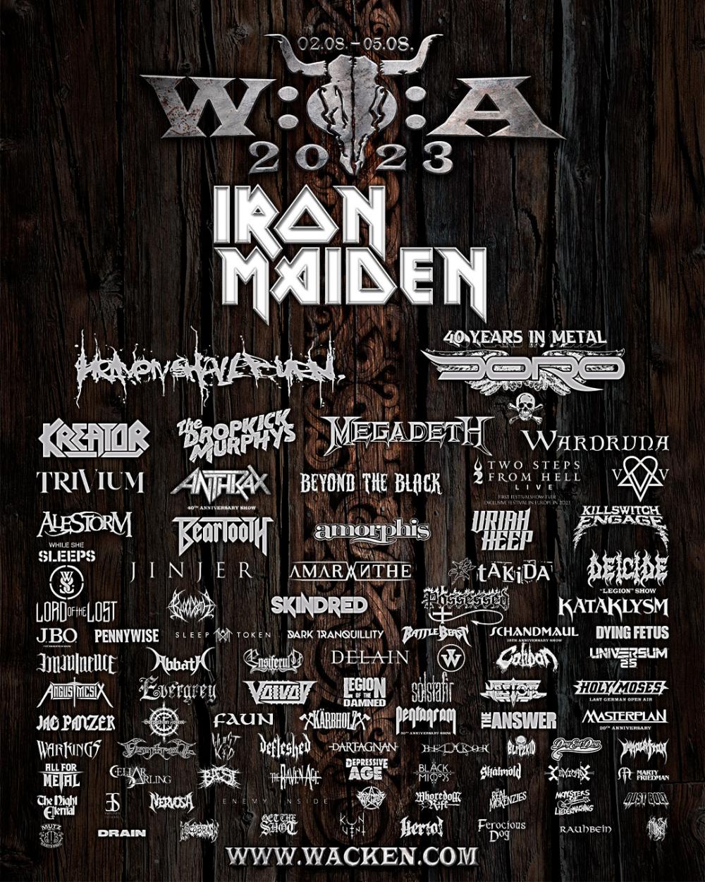 Twintig nieuwe namen voor Wacken Open Air