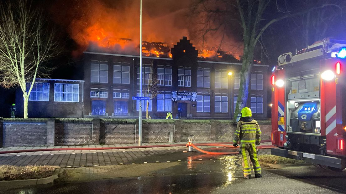 Grote brand in Oefenbunker te Landgraaf