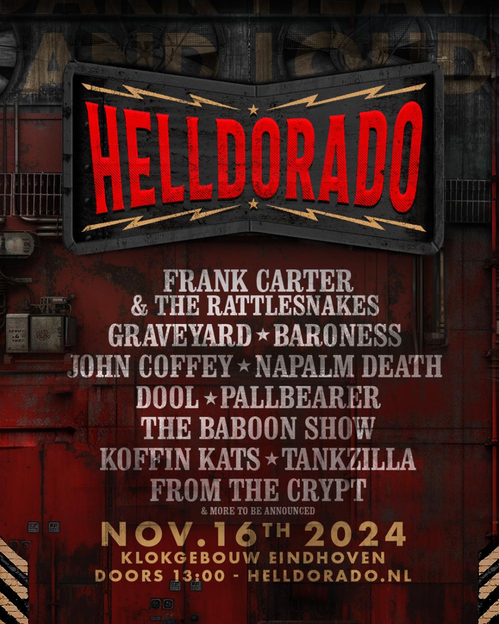 Line-up Helldorado met zeven bands aangevuld