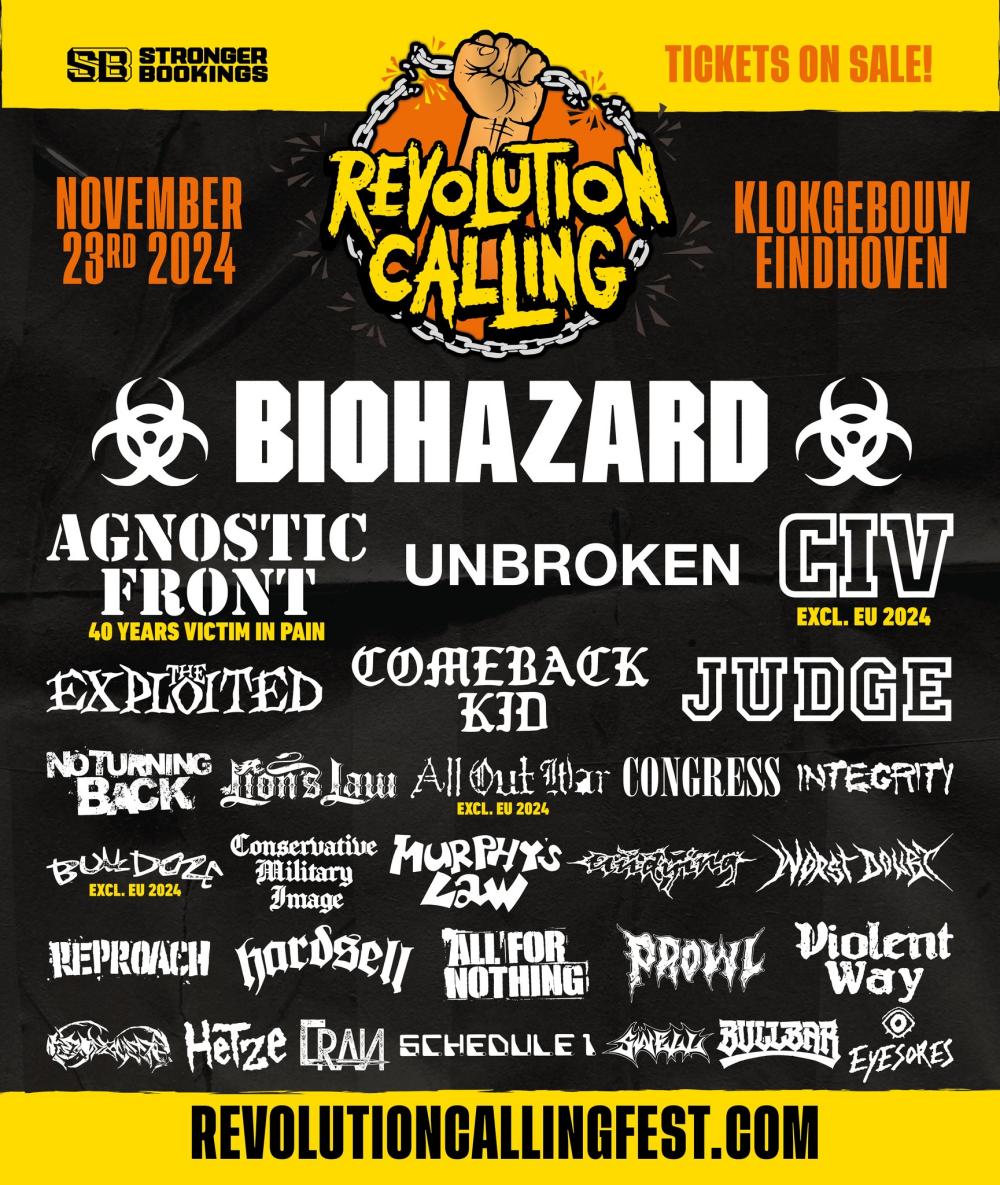 Biohazard en Agnostic Front op Revolution Calling