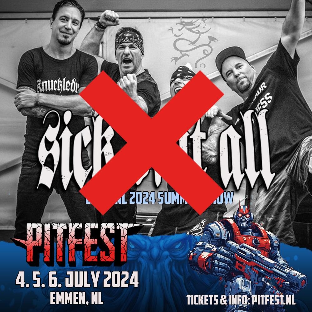 Sick Of It All zegt Europese tournee af