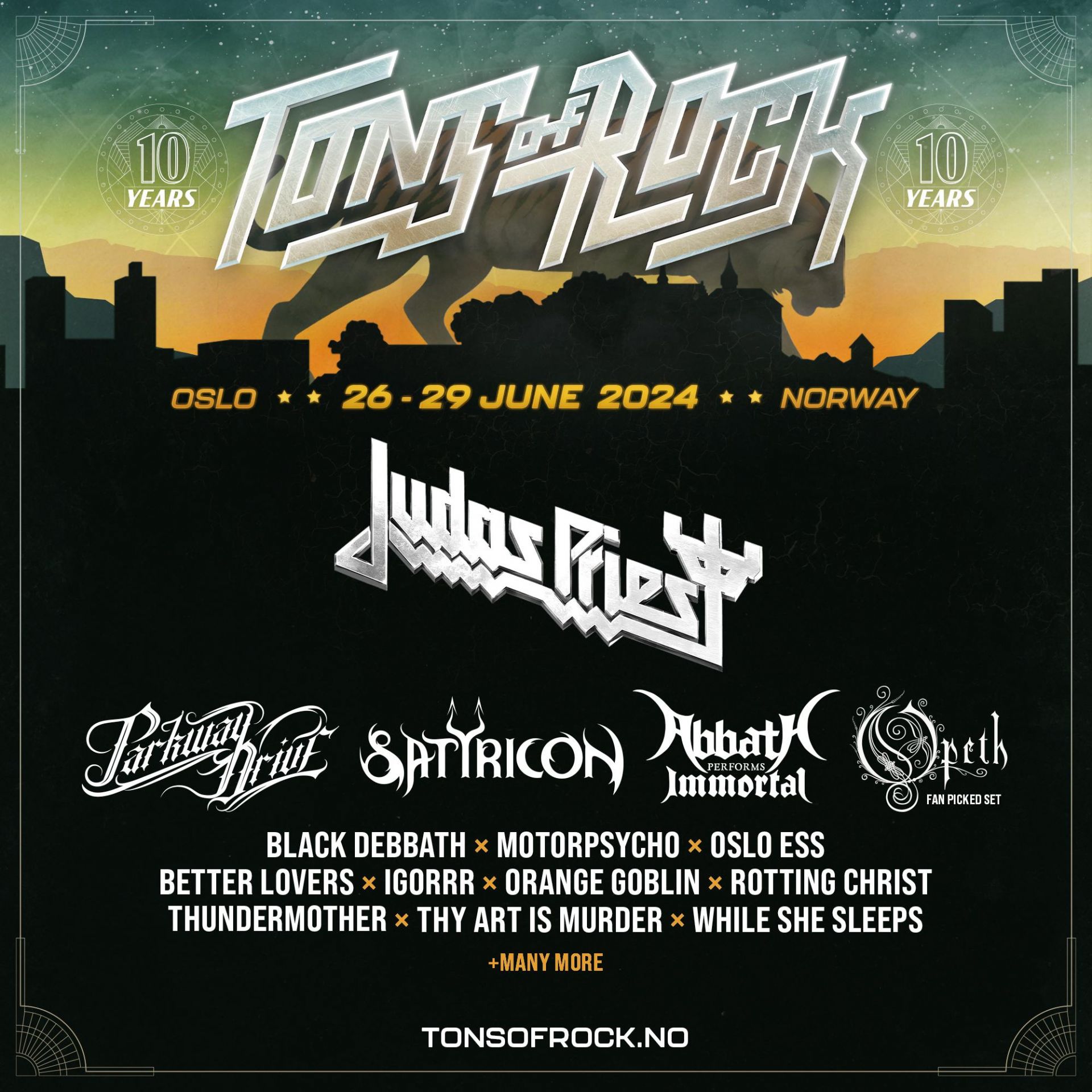 Scandinavische festivals bevestigen Judas Priest en Parkway Drive