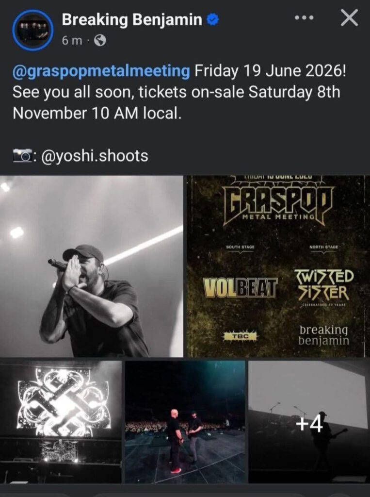 Enkele grote namen bekend voor Graspop 2026