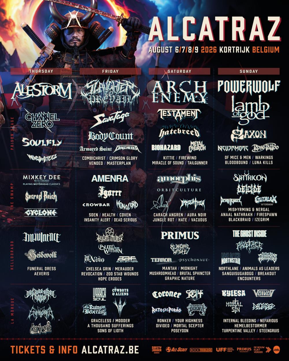 Afzeggingen en hun vervangers voor Alcatraz