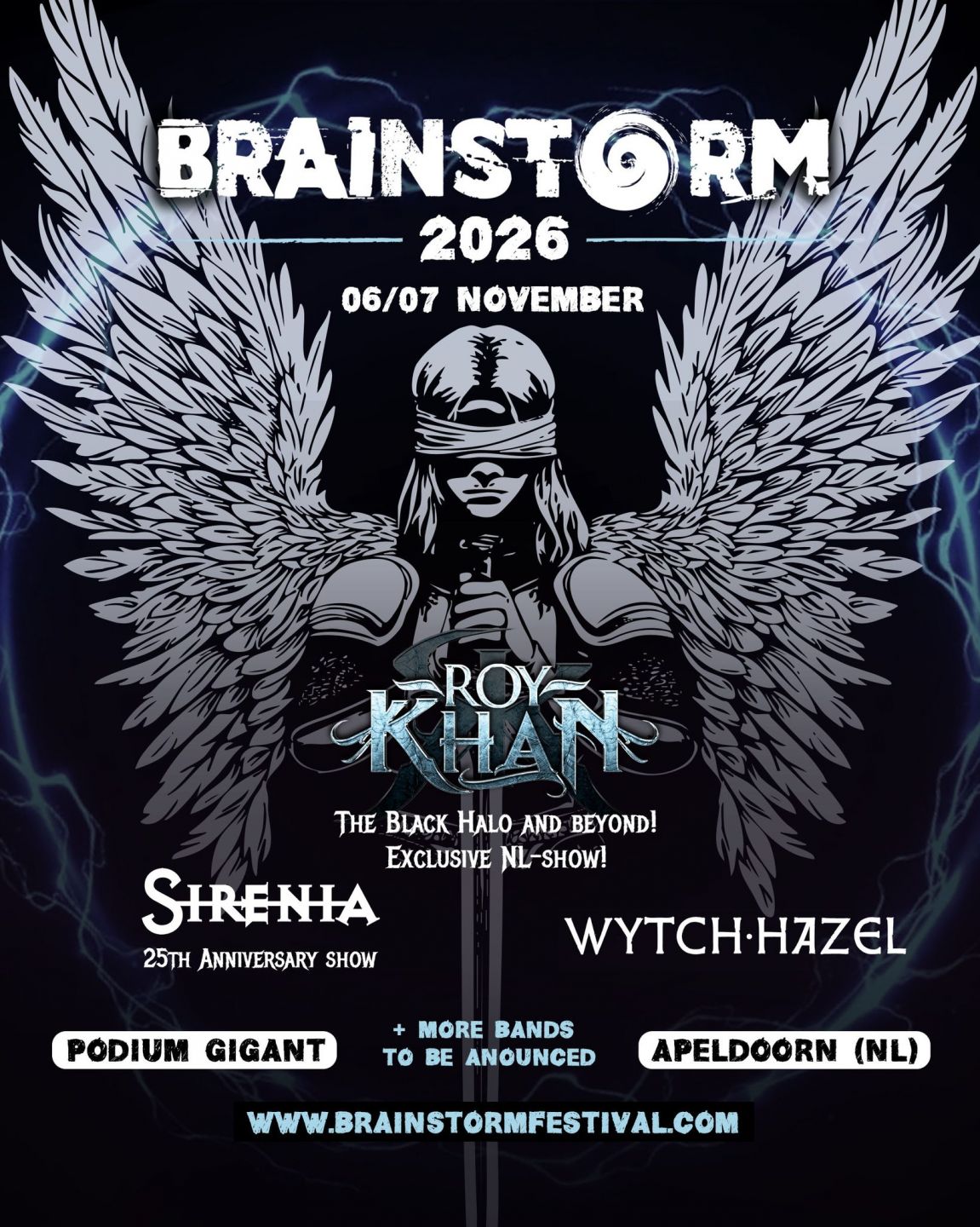 Roy Khan headliner van het Brainstorm Festival