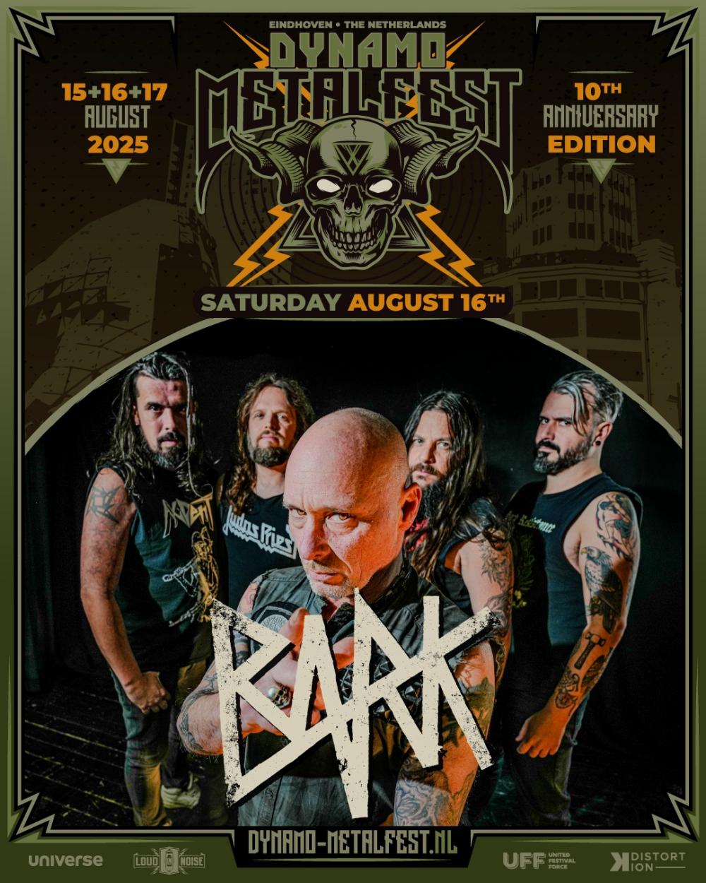 Bark vervangt Phantom Elite op Dynamo Metalfest