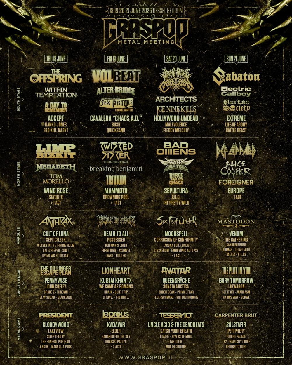 Graspop voegt 25 namen aan line-up toe