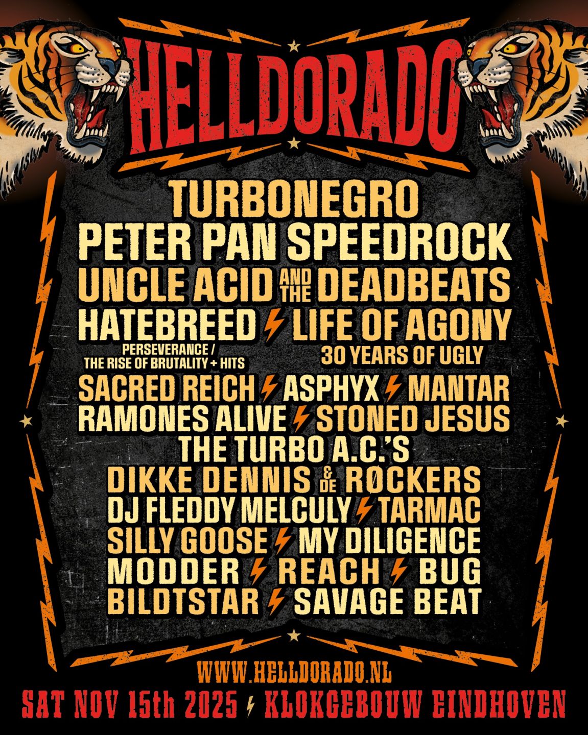 Line-up van Helldorado is compleet
