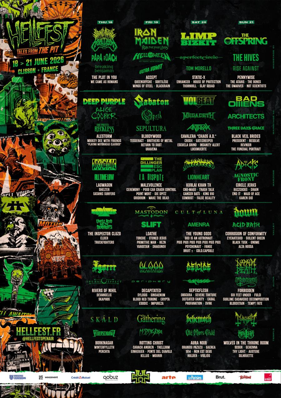 Hellfest heeft line-up bekendgemaakt