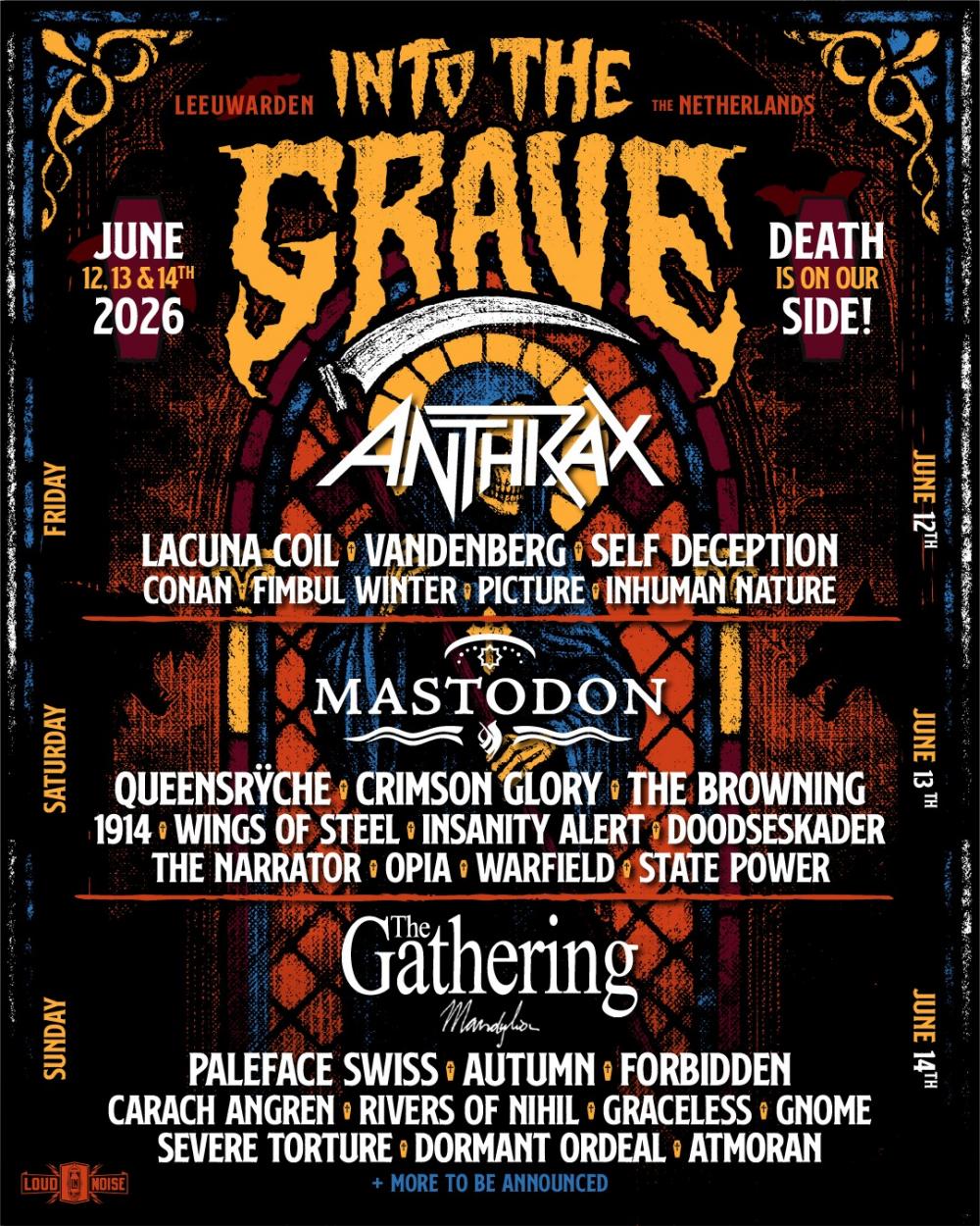 Into The Grave maakt dagindeling bekend en voegt nog meer bands toe