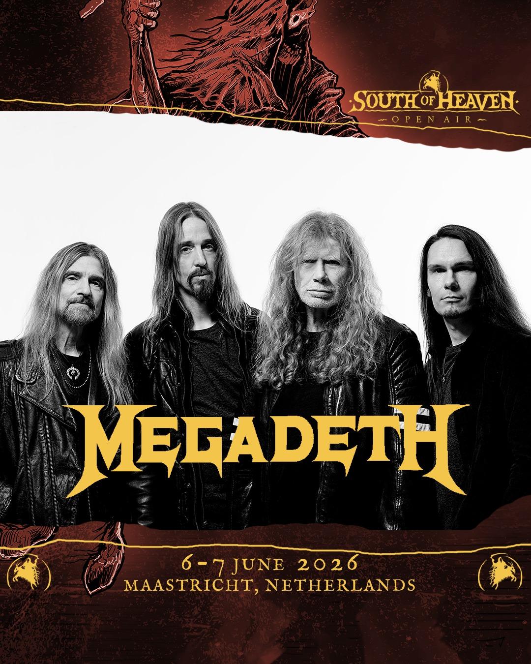 Megadeth en Dismember naar South Of Heaven