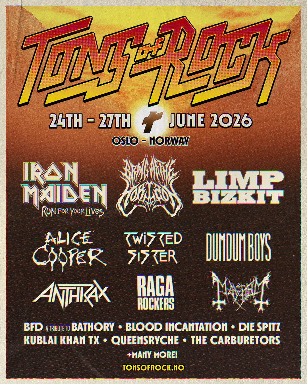 Iron Maiden naar Copenhell en Tons Of Rock