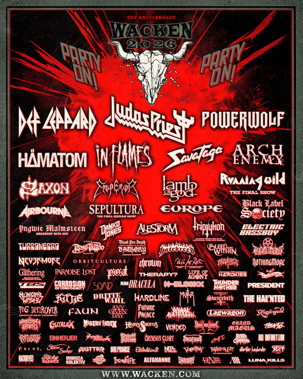 Wacken Open Air voegt 55 bands toe