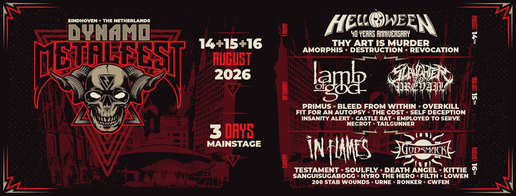 Nieuwe enquête: de line-up van Dynamo Metalfest 2026