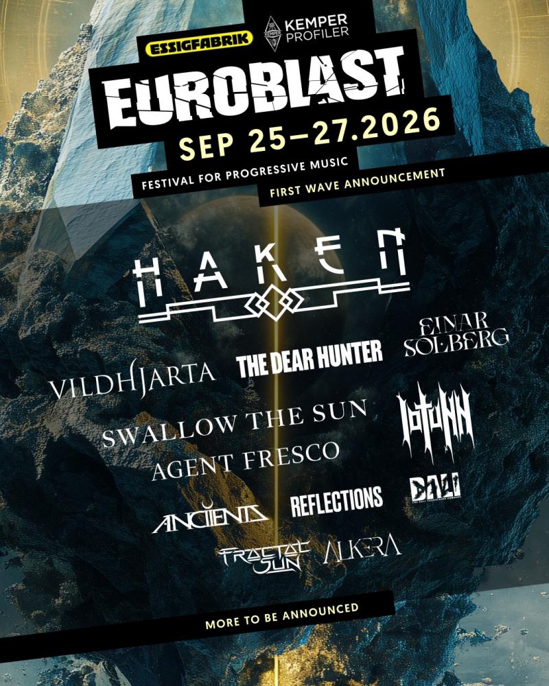 Haken eerste headliner Euroblast