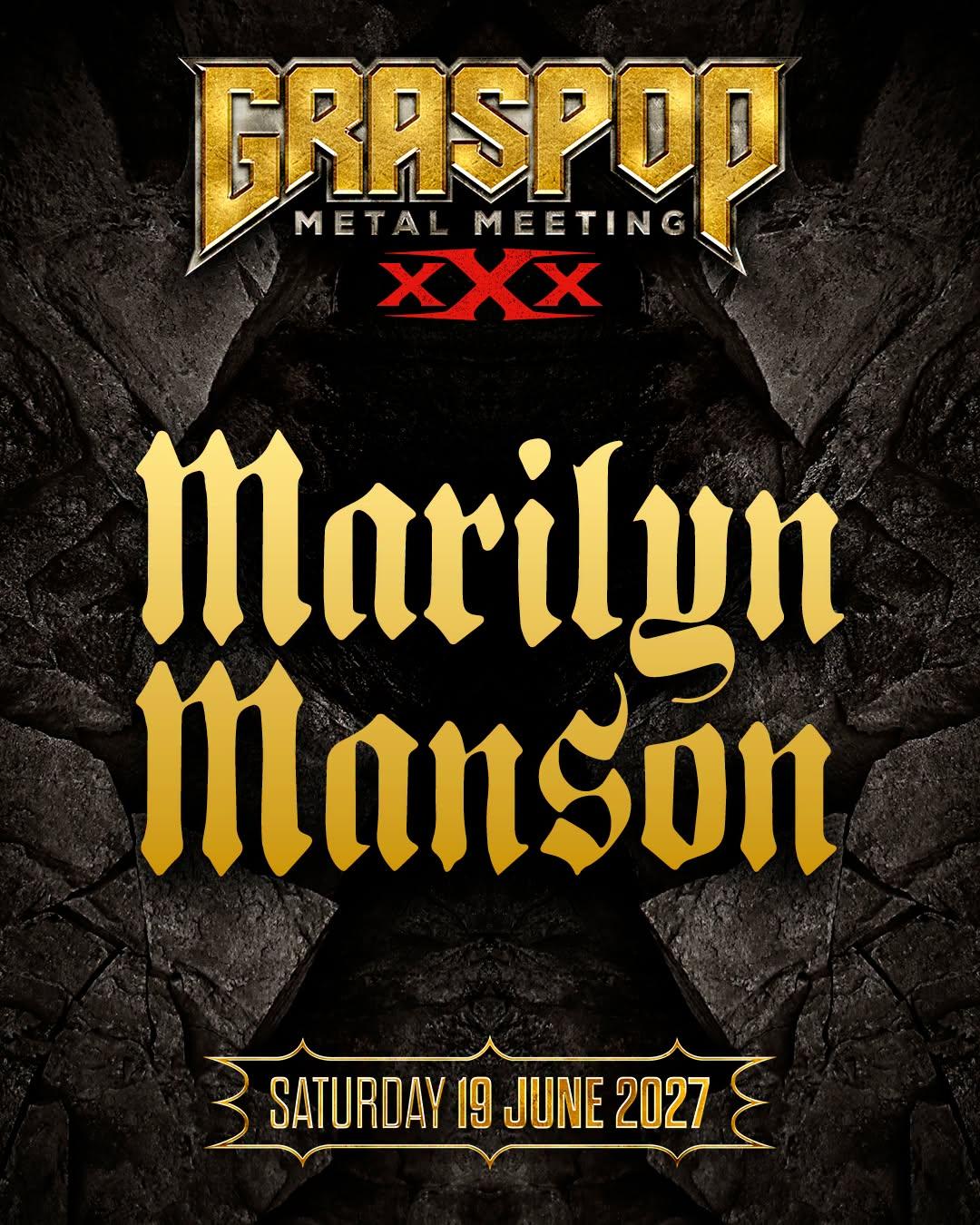 Ook Marilyn Manson mag een podium op Graspop headlinen