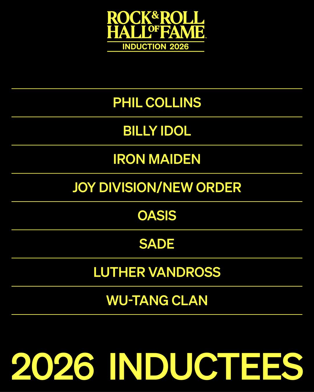 Iron Maiden en Billy Idol in Rock And Roll Hall Of Fame