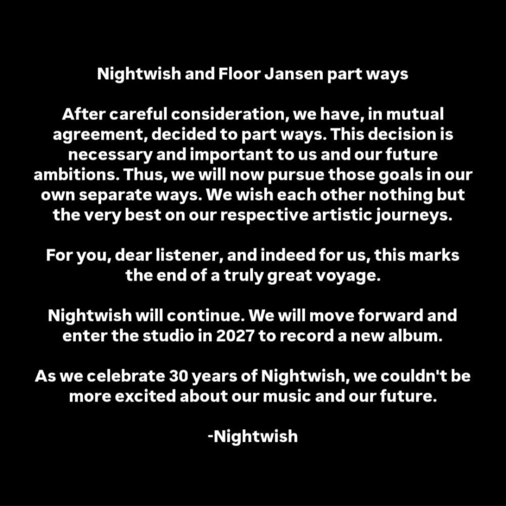 Floor Jansen verlaat Nightwish